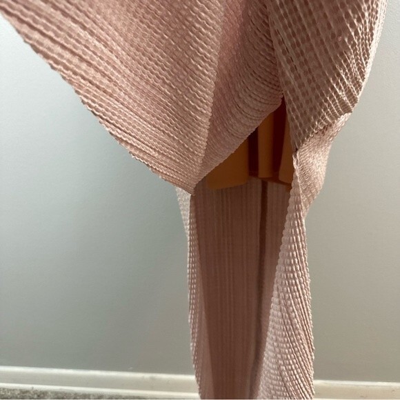 Sabina Musayev Anthropologie Powder Pink Shirin Textured Midi Dress Size Small - Picture 10 of 16